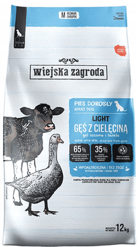 Wiejska Zagroda Suha hrana za pse Guska s teletinom 12 kg