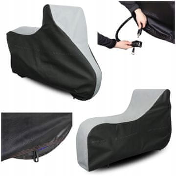 Prekrivač za motocikl 2XL 265x135 vodootporni ceradni motor UV Multi pas