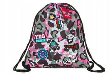 CoolPack Sprint Camo Pink Badges sportska torba