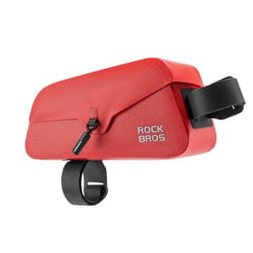 ROCKBROS Vodootporna torba za okvir bicikla s magnetskim zatvaranjem 0,9 l - crvena