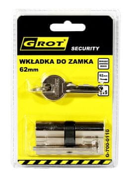 Uložak cilindra 31/31MM 62MM nikl 5 ključeva - G-700-0110
