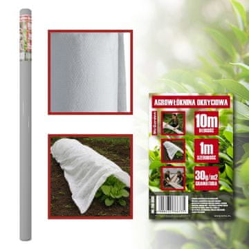 Pokrivajući agrotekstil bijeli 30G 1*10M - MG-260-0005