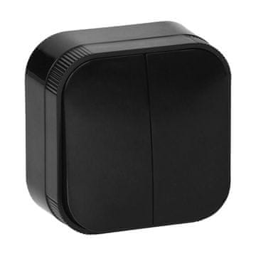 Orno N/T todo prekidač za luster IP20, crni - ON-7201/B