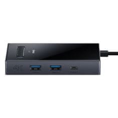 BASEUS 8u1 hub HDMI DisplayPort vga USB-A USB-C adapter - sivi