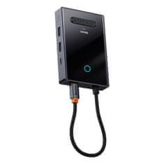 BASEUS 8u1 hub HDMI DisplayPort vga USB-A USB-C adapter - sivi