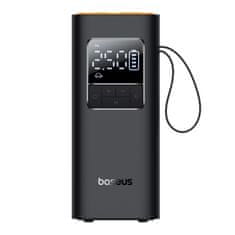 BASEUS Kompresor na baterije, pumpa za gume s zaslonom, 50W, 4000mAh - crna