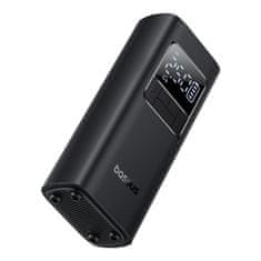 BASEUS Kompresor na baterije, pumpa za gume s zaslonom, 50W, 4000mAh - crna