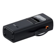 BASEUS Kompresor na baterije, pumpa za gume s zaslonom, 50W, 4000mAh - crna