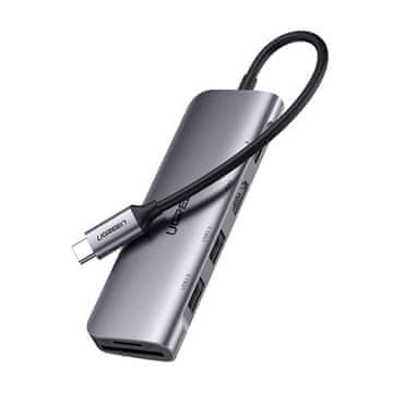 Ugreen 6-u-1 USB-C NA HDMI HUB ADAPTER SD TF ČITAČ KARTICA USB-A PD ZA MACBOOK