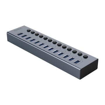 Orico BT2U3-13AB Hub s 13 USB-A prekidača - sivi