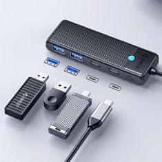 Orico Hub PAPW2AC-C3 USB-C na USB-A USB-C razdjelnik - crni