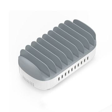 Orico DUK-10P-V1 Pametna stanica za punjenje telefona i tableta 10x USB-A - bijela