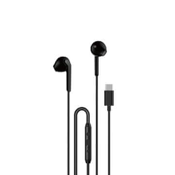 DUDAO USB-C žičane slušalice za uši 1,2 m - crne