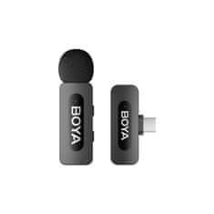 Boya Bežični mikrofon s kopčom 120dB 2.4GHz USB-C - crni