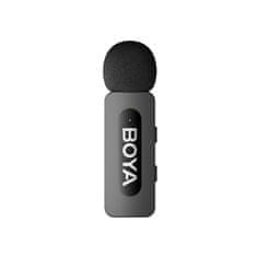 Boya Bežični mikrofon s kopčom 120dB 2.4GHz USB-C - crni