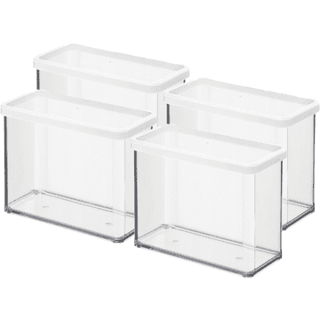 Rotho Posuda za hranu i delikatese, visoka, 4x2,1l, potkrovlje, bijela,