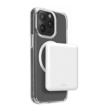 Puro 5000mAh USB-C MagSafe Power Mag prenosna baterija - bijela