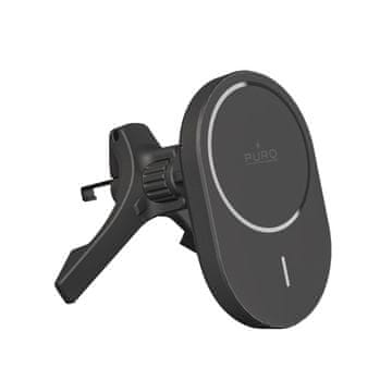 Puro Držač za telefon u automobilu s Qi2 MagSafe 15W punjačem - crni