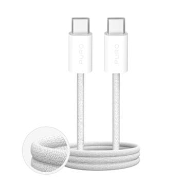 Puro Fabrik 4 100W pleteni USB-C kabel 1m - bijeli