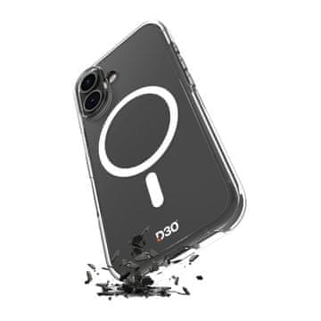 Puro Prozirna tpu PC Impact D3O MagSafe maskica za iPhone 17 - prozirna