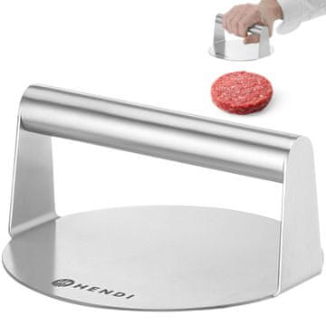 Hendi Ručna čelična preša za hamburgere, promjera 160x78 mm