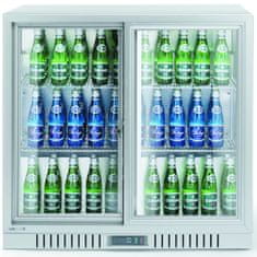 Arktic Barski hladnjak s 2 klizna vrata LED 150 l 160 W 90x52x84 cm - srebrni