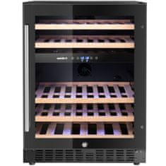 Arktic Dvozonski hladnjak za vino za 46 boca, 137 l, 565x595x820 mm