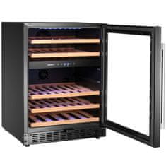Arktic Dvozonski hladnjak za vino za 46 boca, 137 l, 565x595x820 mm