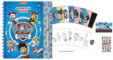 Totum Bojanka Paw Patrol s naljepnicama za struganje