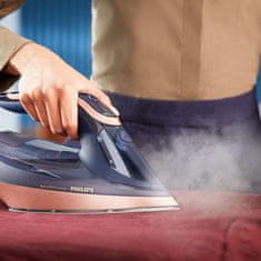 Philips DST8050/20 Azur 8000 Series glačalo na paru SteamGlide Advanced ploča za glačanje tamnoplava