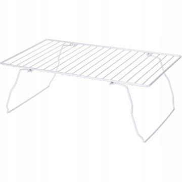 Koopman Organizator za kuhinju, sklopiva metalna polica, srebrna, 37x13,5 cm, 1 kom.