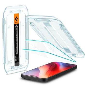 Spigen Kaljeno staklo za iPhone 16 Pro Glas.tR EZ Fit - 2 kom.