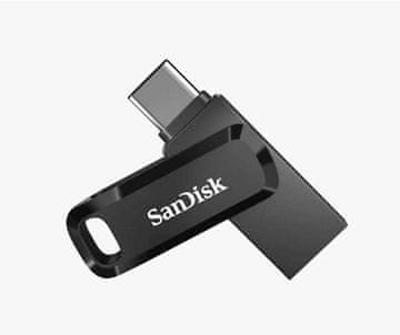 SANDISK 1TB Ultra Dual GO USB-C i USB flash pogon, 3.2, 400 MB/s, crni