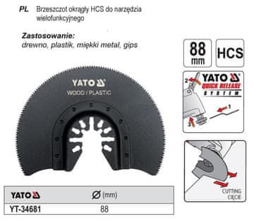 TOYA YATO OKRUGLA PILA ZA HCS VIŠENAMJENSKE ALATE