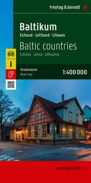 Freytag & Berndt Baltičke države 1:400.000. Litva, Latvija, Estonija. Cestovna i turistička karta. Izdanje 2025.
