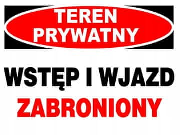 ZI-53 ZNAK ulaz u privatni prostor i ulaz zabranjen