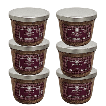 6x patka s mrkvom, bananom i smeđom rižom 200 g | monoproteinska hrana za pse | sastojci prehrambene kvalitete | s dodatkom omega 3-6-9 ulja |