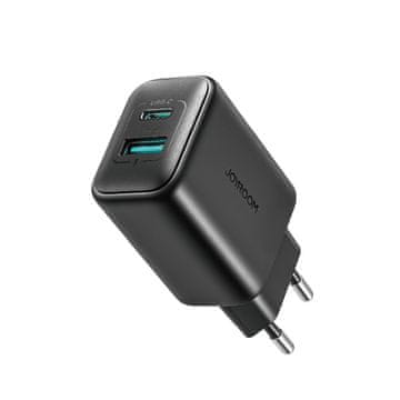 Joyroom USB-C i USB-A 25W SFC PPS PD zidni punjač - crni