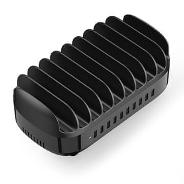Orico DUK-10P-V1 Pametna stanica za punjenje telefona i tableta 10x USB-A - crna