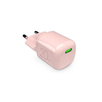 Puro USB-C GaN 20W zidni punjač - ružičasti