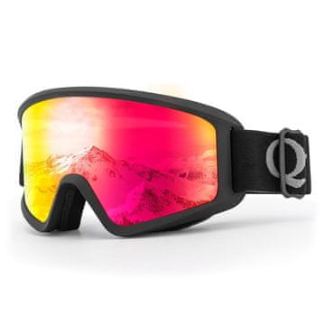 Qunature Skijaške naočale protiv zamagljivanja za odrasle UV400 - crne