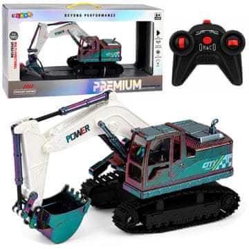 slomart Gusjeničar bager RC, pokretna ruka, Chameleon, svjetla, 1:14