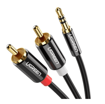 Ugreen 3,5 mm AUX na 2x RCA audio kabel, muški, 2 m (10584)