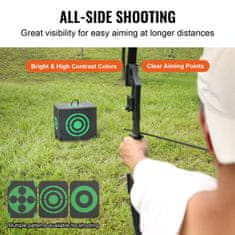 VEVOR Meta za streličarstvo 40.6x45.7x27.9 cm Crna prijenosna
