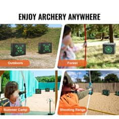 VEVOR Meta za streličarstvo 40.6x45.7x27.9 cm Crna prijenosna