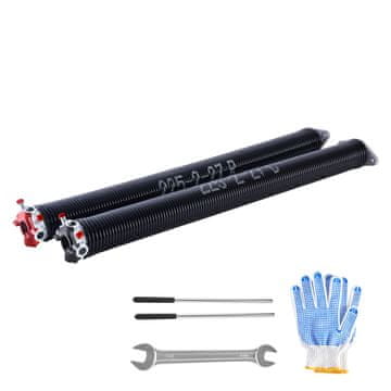 VEVOR Torzijske opruge za garažna vrata 5.72x50.8x68.6 cm Crne