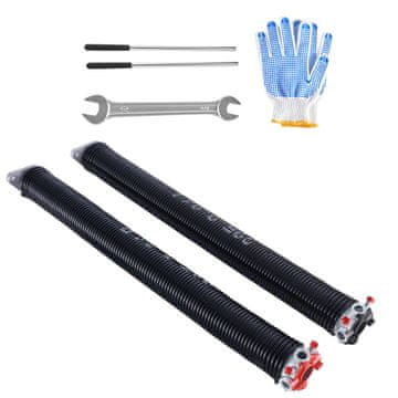 VEVOR Opružni vijci za garažna vrata 5.72x50.8x61 cm crni