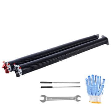 VEVOR Torzijske opruge za garažna vrata 6.35x50.8x889 mm crne boje
