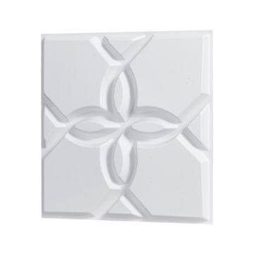 VEVOR Zidni paneli 3D minimalistički cvjetni 30x30x2.5 cm bijeli