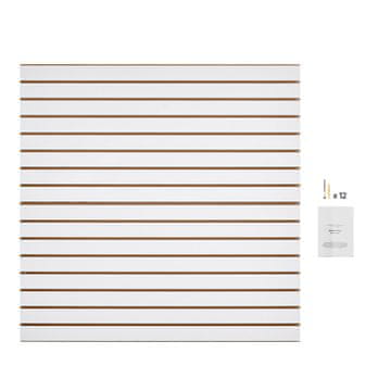 VEVOR Panel za zidne letvice 1220x1220x18 mm Bijeli